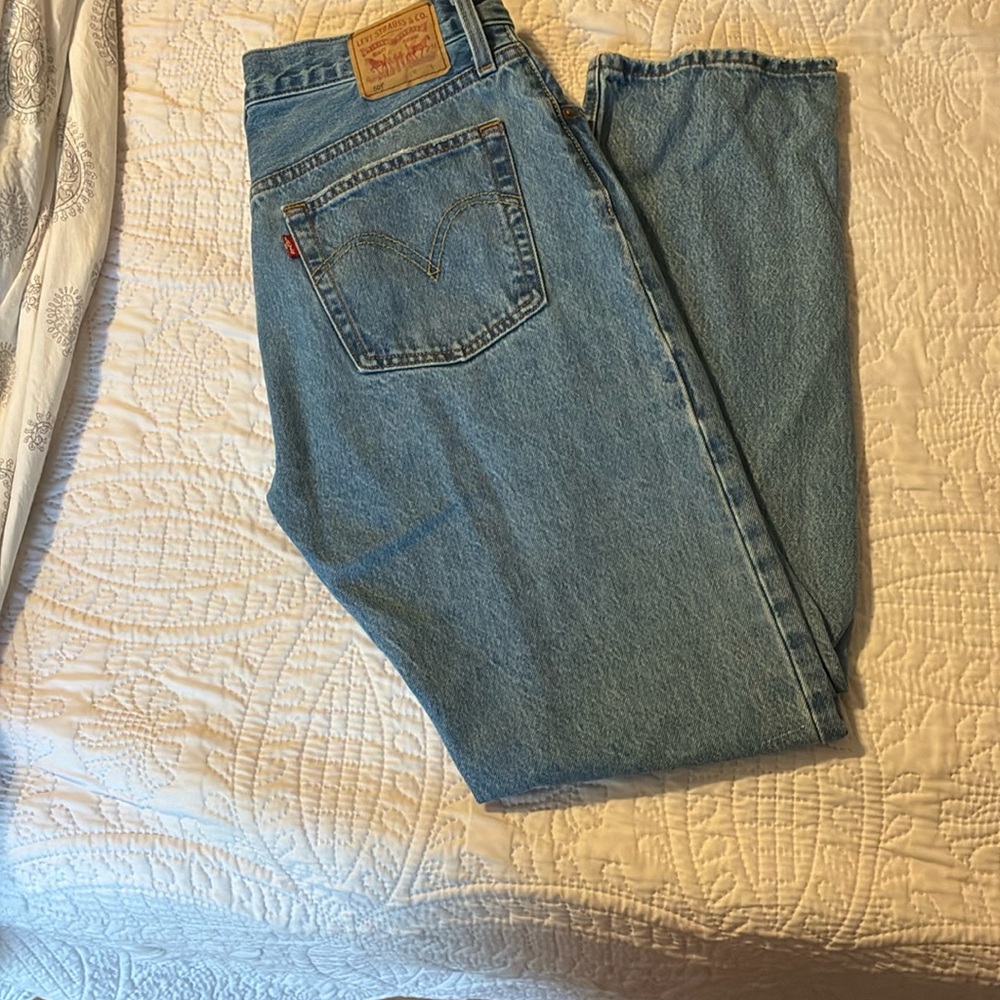 Levi's Light Blue Straight Leg Jeans Women